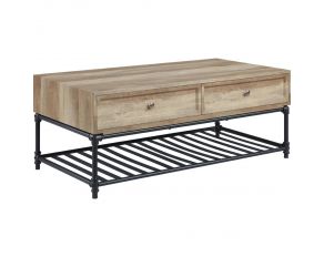 Brantley Rectangular Coffee Table in Oak FInish