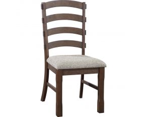 Pascaline Set of 2 Sides Chairs in Rustic Brown