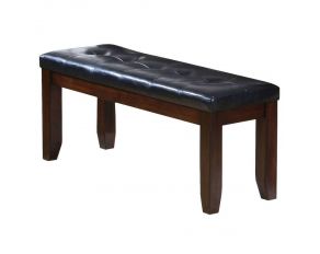 Acme Furniture Urbana Bench in Cherry Black Pu 