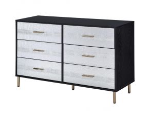 Myles 6-Drawer Dresser in Black Finish