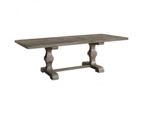 Landon Rectangular Dining Table in Salvage Gray Finish