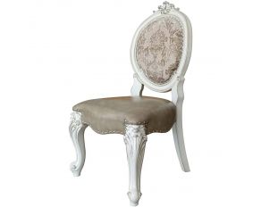 Versailles Set of 2 Side Chairs in Bone White Finish