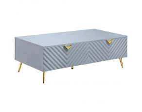 Gaines Rectangular Coffee Table in Gray Finish