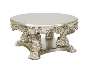 Sorina Round Coffee Table in Antique Gold Finish