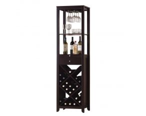 Acme Furniture Casey Wine Cabinet in Wenge