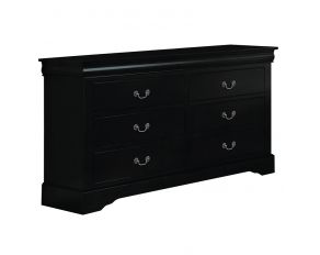 Acme Furniture Louis Philippe III Dresser in Black