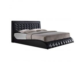 Acme Furniture Tirrel Queen Bed with Storage in Black PU