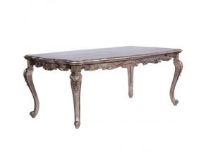 Acme Furniture Chantelle Dining Table in Antique Platinum