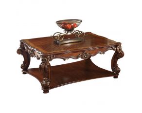 Acme Furniture Vendome Square Coffee Table in Cherry