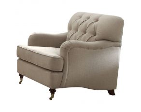 Acme Furniture Alianza Fabric Chair in Beige