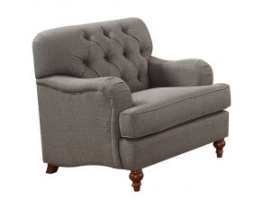 Acme Furniture Alianza Fabric Chair in Dark Gray