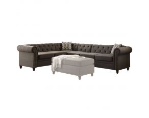 Acme Furniture Aurelia II Sectional Sofa in Charcoal