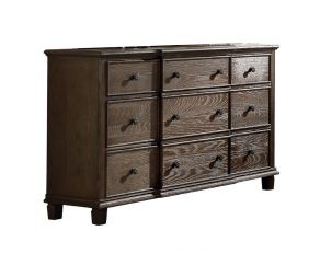 Acme Furniture Baudouin Dresser in Weathered Oak