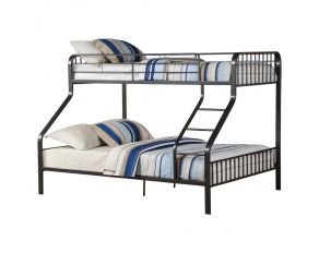 Acme Furniture Caius Bunk Bed in Gun Metal, Twin Over Queen