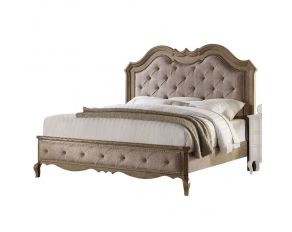 Chelmsford Queen Upholstered Bed in Beige and Antique Taupe