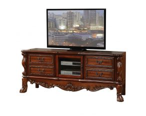 Acme Furniture Dresden Tv Console in Cherry Oak