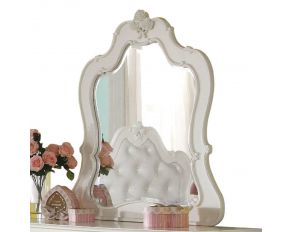 Edalene Mirror in Pearl White