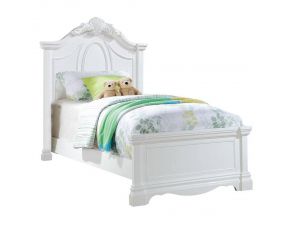 Acme Furniture Estrella Panel Bed in White, Full