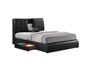 Kofi Eastern King Upholstered Bed in Black