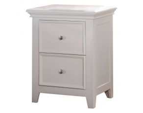 Acme Furniture Lacey Nightstand with 2 Drawers in White