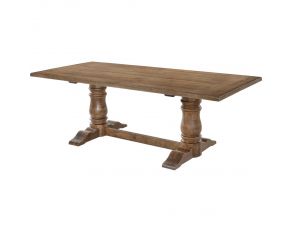 Acme Furniture Leventis Dining Table in Weathered Oak