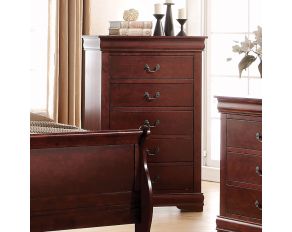 Acme Furniture Louis Philippe Chest in Cherry