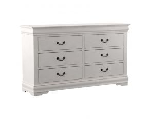 Acme Furniture Louis Philippe Dresser in White