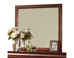 Acme Furniture Louis Philippe III Mirror in Cherry