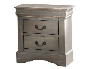 Acme Furniture Louis Philippe III Nightstand in Gray