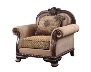 Chateau De Ville Chair with Pillow in Espresso Finish