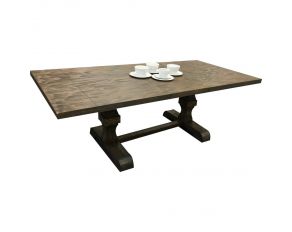 Landon Trestle Dining Table in Salvage Brown