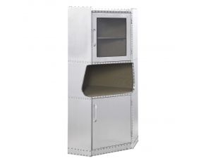 Brancaster Corner Cabinet in Aluminum