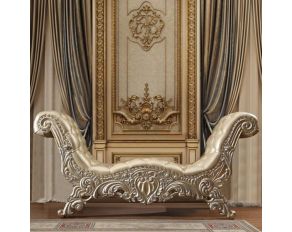 Vatican Bench in Light Gold and Champagne Silver Finish