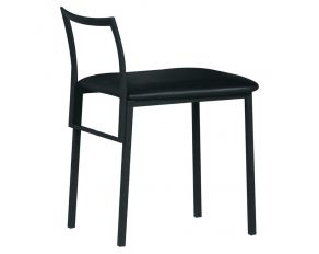 Senon Armless Chair in Black