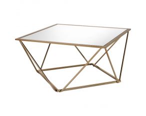 Fogya Coffee Table in Champagne Gold Finish