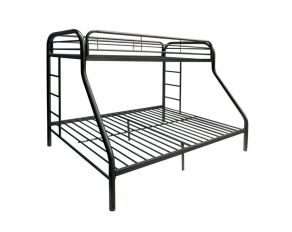 Tritan Twin XL over Queen Bunk Bed in Black