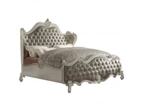 Versailles Eastern King Panel Bed in Vintage Gray and Bone White