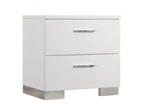 Lorimar Nightstand in White