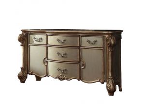 Vendome Dresser in Gold Patina and Bone