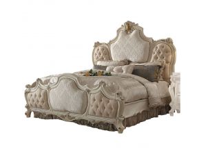 Picardy Eastern King Panel Bed in Antique Pearl