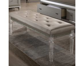 Kaitlyn Armless Bench in Champagne Finish