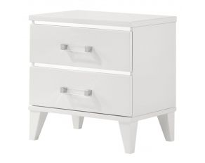 Chelsie 2 Drawer Nightstand in White