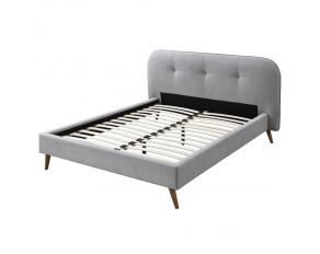 Graves Queen Upholstered Bed in Gray