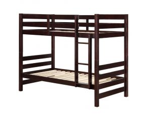 Ronnie Twin over Twin Bunk Bed in Espresso