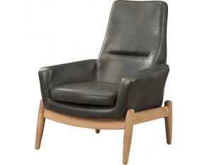 Dolphin Accent Chair in Black Finish