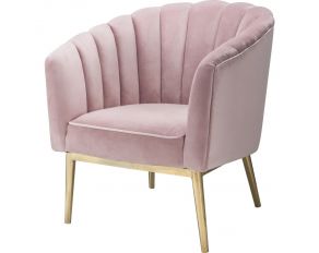 Colla Accent Chair in Blush Pink