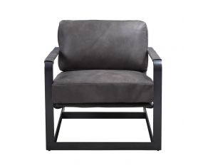 Locnos Accent Chair in Gray and Black Finish