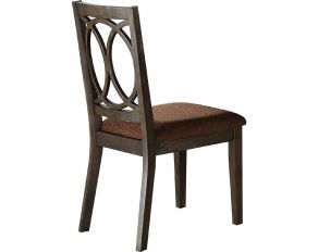 Jameson Set of 2 Sides Chairs in Brown and Espresso