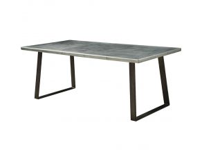 Kaylia Rectangular Dining Table in Silver