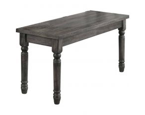 Wallace Armless Bench in Weathered Gray